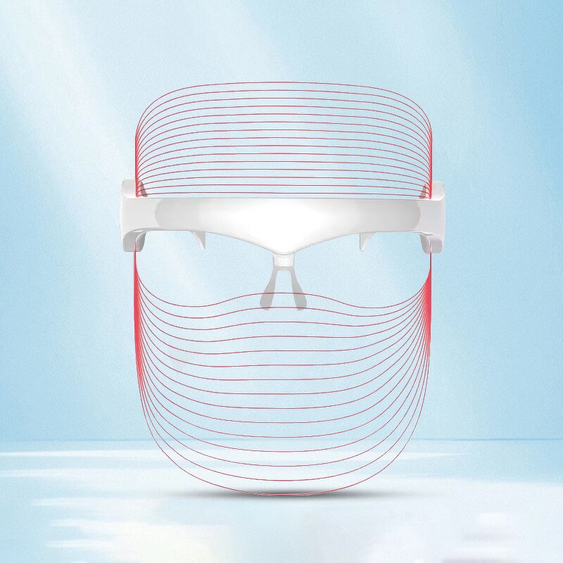LED Light Therapy Mask Manufacturer - Transparent Wireless 7-in-1 Anti Wrinkles Photon PDT