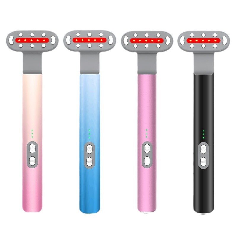 Eye Massage Wand Manufacturer - New Portable with Microcurrent Heating Vibration Red Green Orange Light Therapy