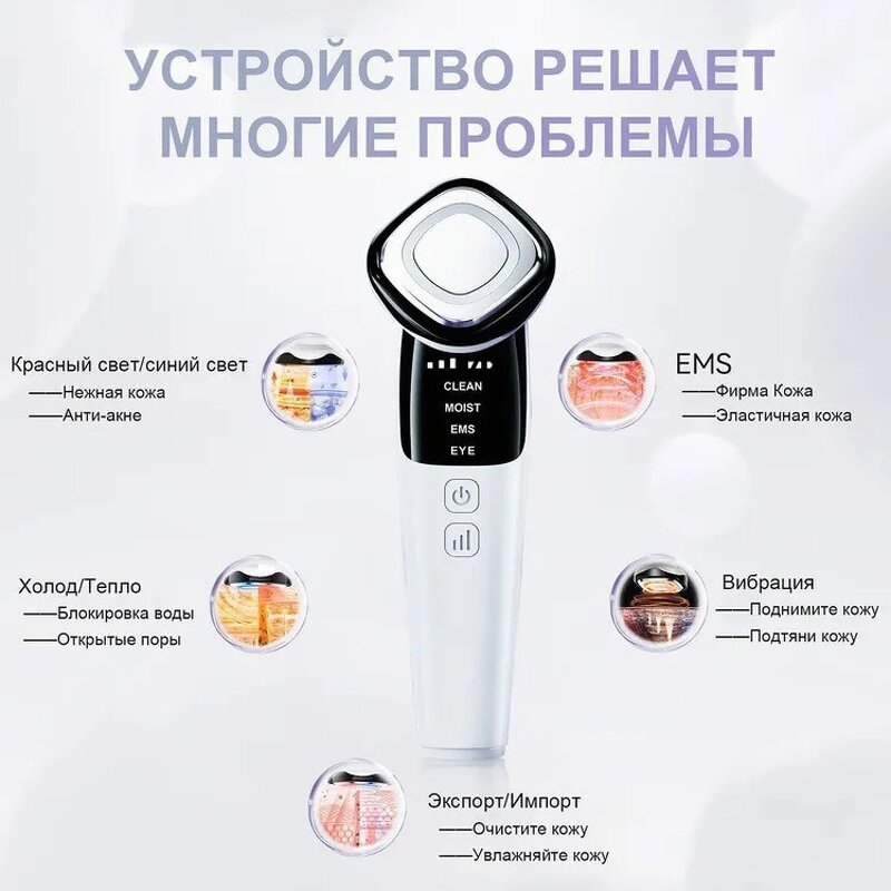 Face Massager Manufacturer - 2025 New Moist Facial Cold Hot LED Photon Skin Care Anti-Aging Essence Infusion