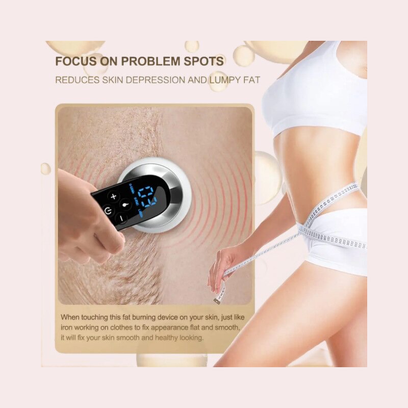 Slimming Device Manufacturer - Home Use EMS Heat Red Light 3 in 1 Handheld Electric Fat Burning Body Sculpting