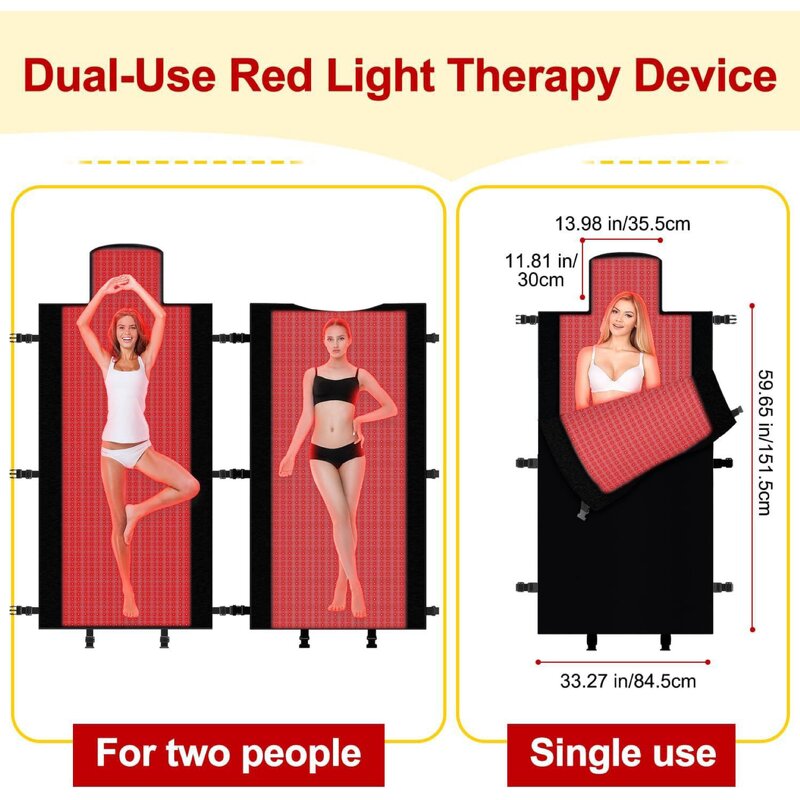 Red Light Therapy Blanket Manufacturer - Full Body 630 Triple-chips Infrared Bed for Pain Relief