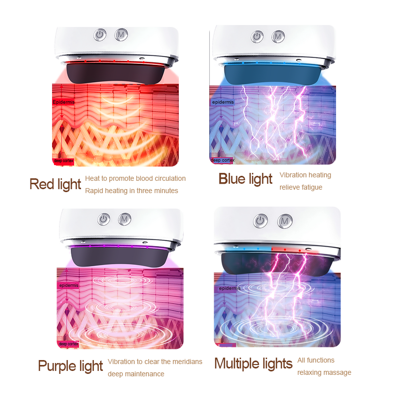 Gua Sha Massager Manufacturer - Professional EMS Face Neck Lifting Wrinkle Remover Red Light Therapy Hot Compress