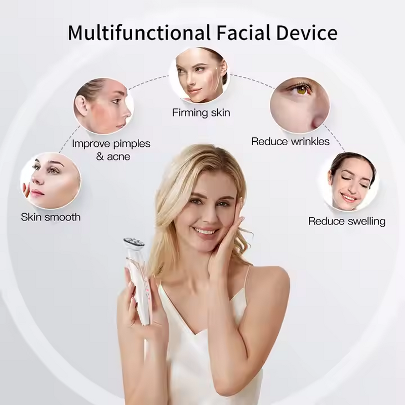Face Massager Manufacturer - Home Multi-Functional Bio-Electric LED Indicator US Plug Glow Therapy