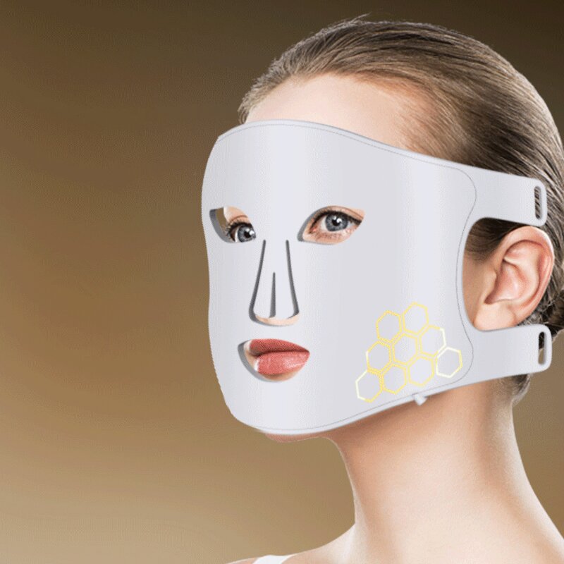 LED Light Therapy Mask Manufacturer - Factory Custom 4-color Silicone for Whitening Marks Freckles