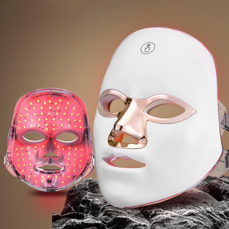 LED Facial Mask Manufacturer - Custom Red Infrared 7 Color Anti-Aging Skin Tightening Wrinkles