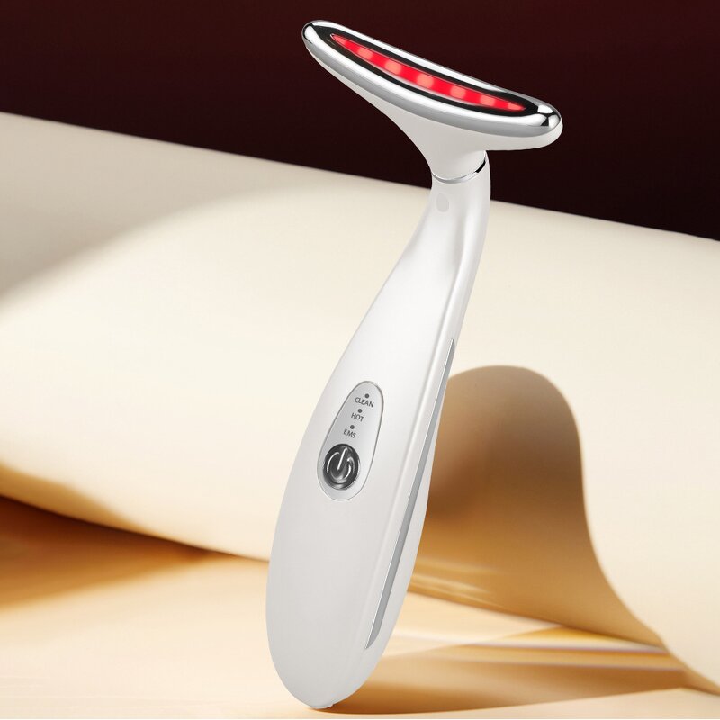 Face Massager Manufacturer - OEM Microcurrent Thermal Vibration Lifting Glow Therapy for Face Neck