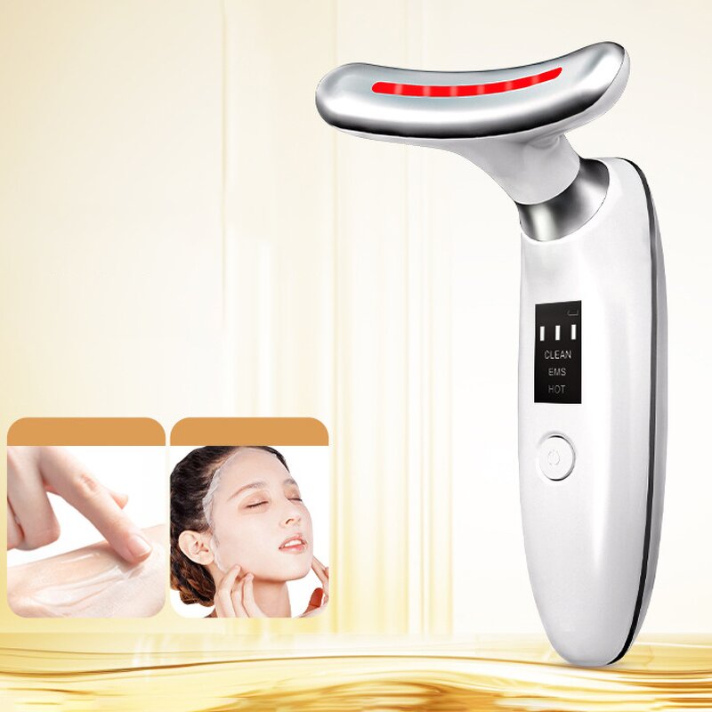 Face Massager Manufacturer - Home Use Bio-Electric Neck Lifting 7-Color Glow Therapy
