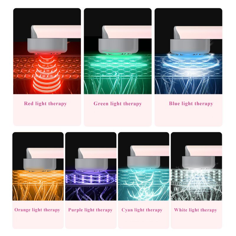 Eye Massage Wand Manufacturer - New Portable with Microcurrent Heating Vibration Red Green Orange Light Therapy