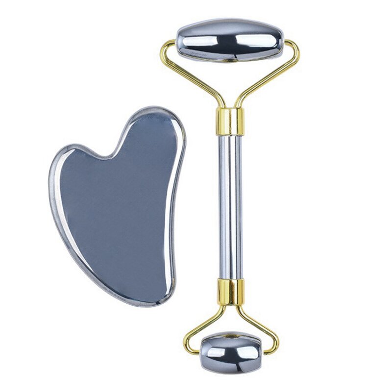 Terahertz Gua Sha Tool - Custom Logo Heart-Shaped Energy Stone Face Body Massager