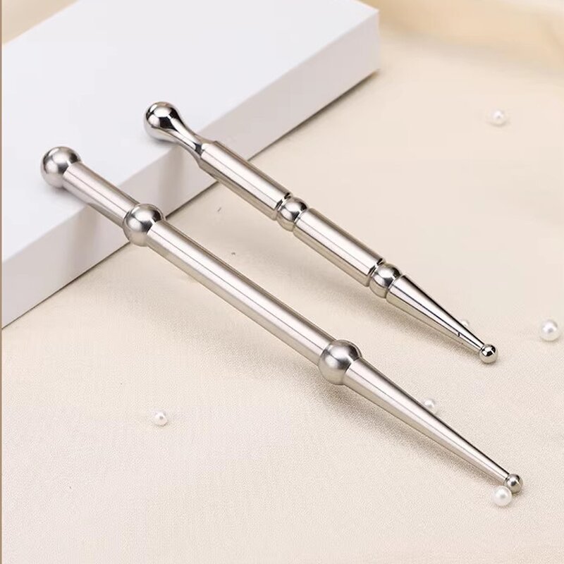 Stainless Steel Reflexology Tool - Facial Deep Tissue Trigger Point Massage Pen