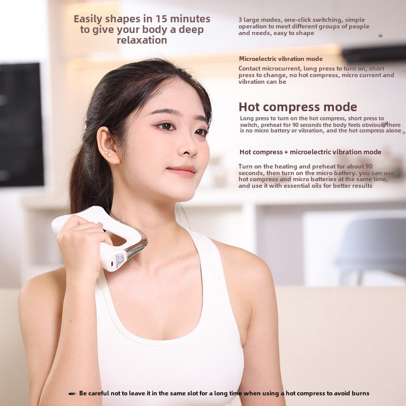 Electric Heating Fascia Knife - Home Use Microcurrent Muscle Relaxation Massager