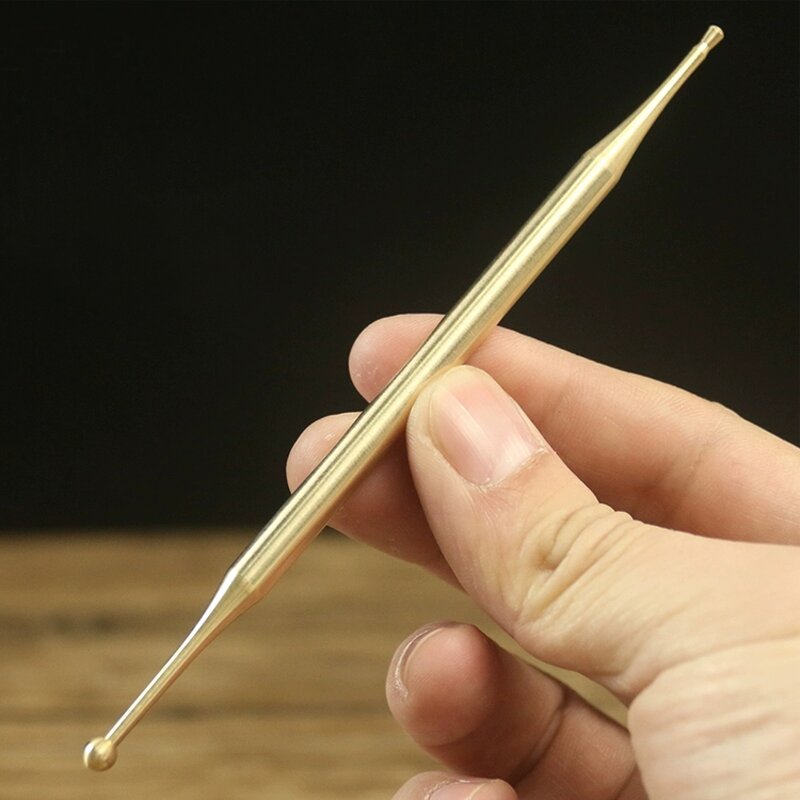 Jade Acupressure Wand - Rose Quartz Eye Beauty Point Massage Pen Tool