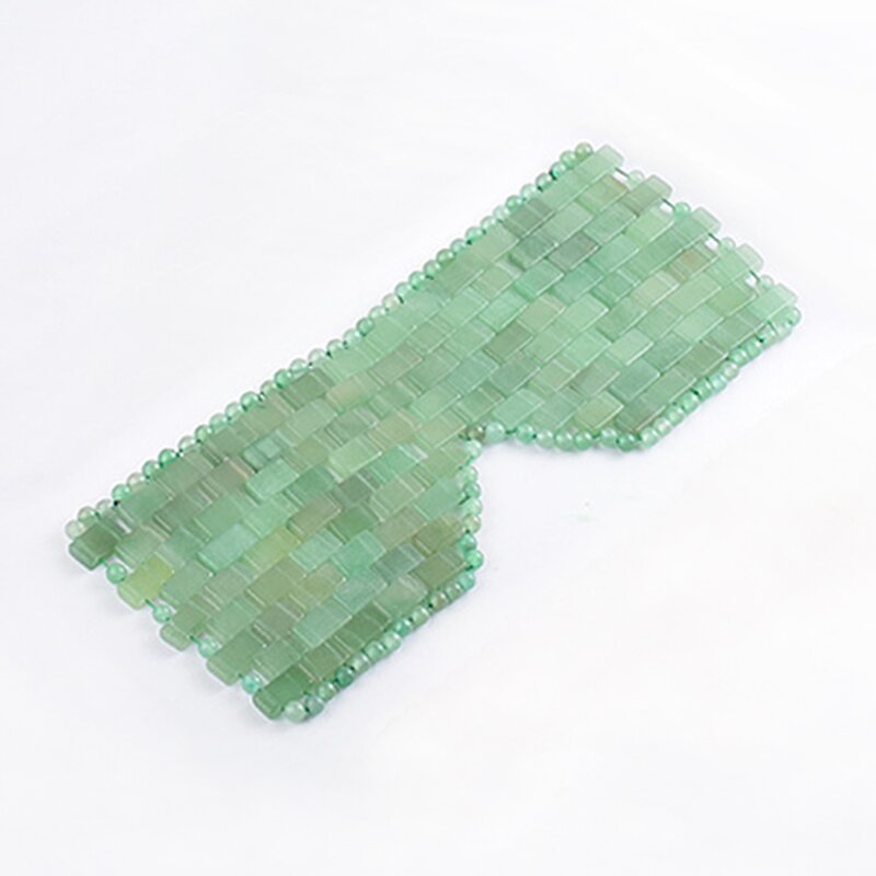 Pink Crystal Eye Mask - Private Label Natural Rose Quartz Cold Massage Stone