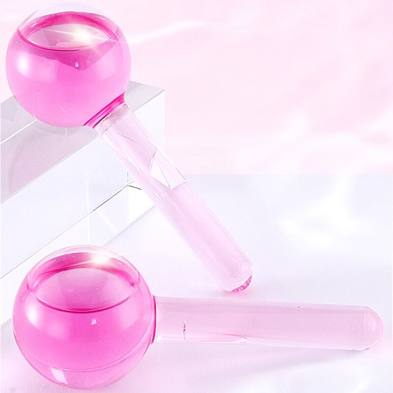 2in1 Ice Globes Roller - Stainless Steel Cooling Spa Facial Eye Puffiness Tool