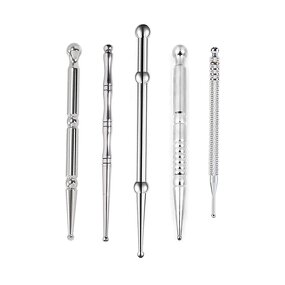 Stainless Steel Reflexology Tool - Facial Deep Tissue Trigger Point Massage Pen