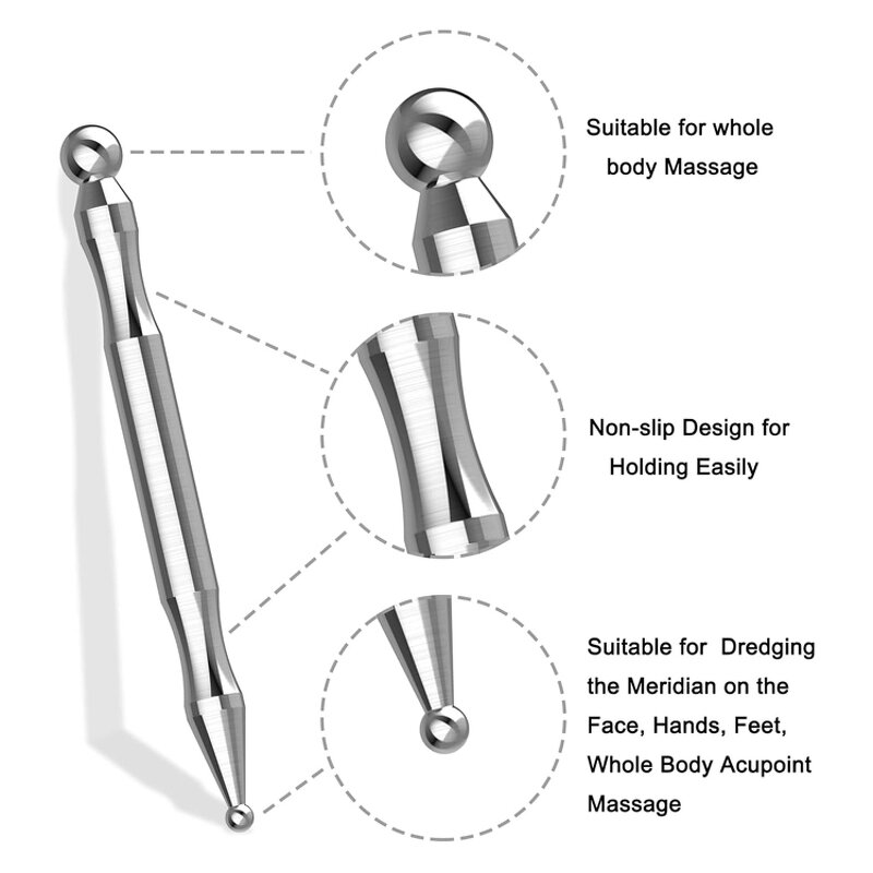 Stainless Steel Massage Ball - Full Body Deep Tissue Relaxing Acupuncture Tool