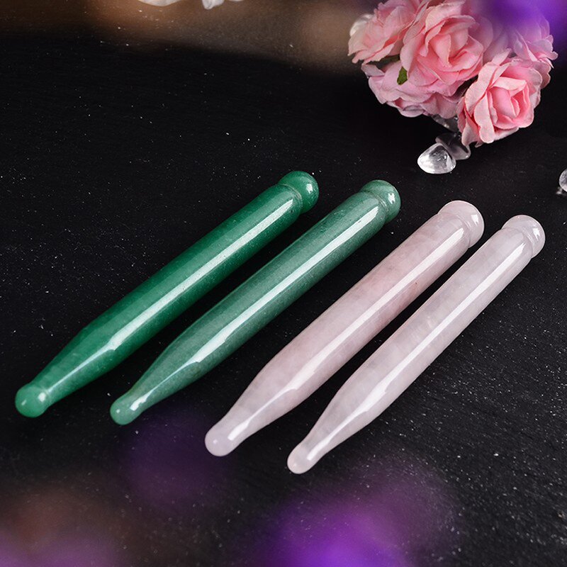 Brass Acupressure Stick - Gold Facial Hand Trigger Point Therapy Massage Pen