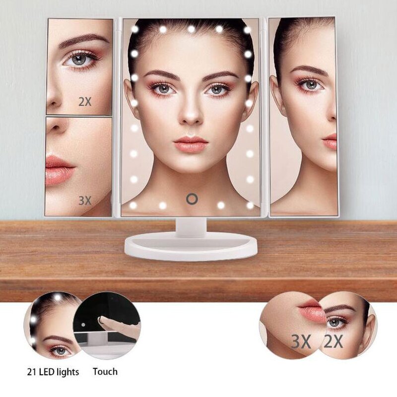 LED Table Makeup Mirror - New Product Single-Sided Desktop Cosmetic Espejo