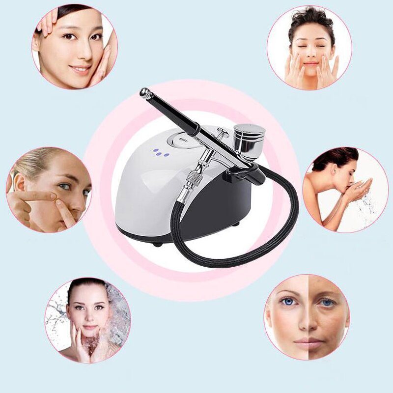 Rechargeable Airbrush Kit - Gravity Feed for Cake Beauty Portable Compressor