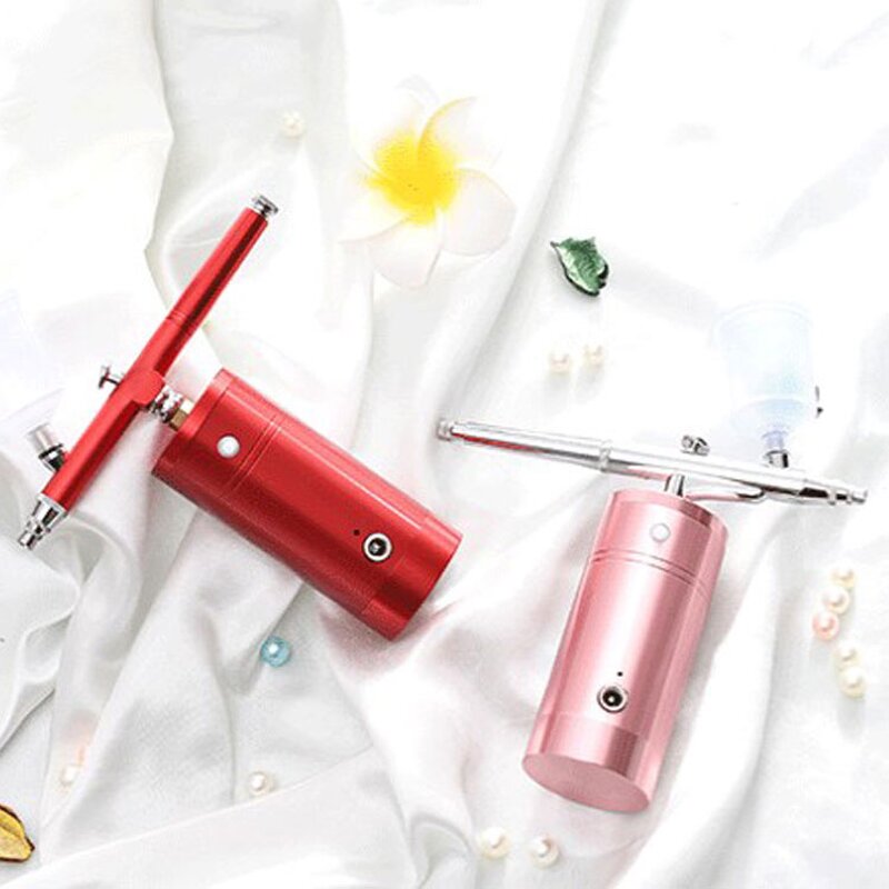 White Skin Care Airbrush - Portable Press Button Control 1kg Aerografo Gun