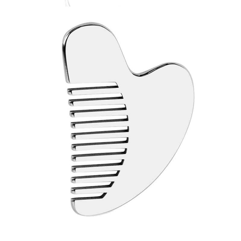 Stainless Steel Gua Sha Board - Facial Skincare Metal Scraping Massage Tool