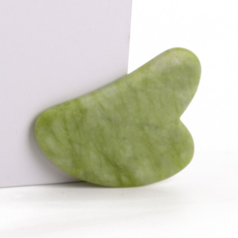 Natural Jade Gua Sha Stone - Premium Anti-Aging Body Facial Scraping Massage Tool