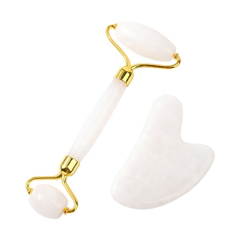 White Jade Gua Sha Stone - Comfortable Washable Facial Scraping Massage Tool