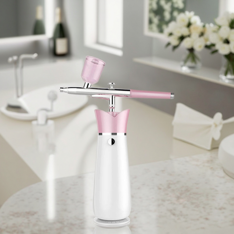 Electric Makeup Airbrush - Cordless Rechargeable Adjustable Speed Compressor Kit