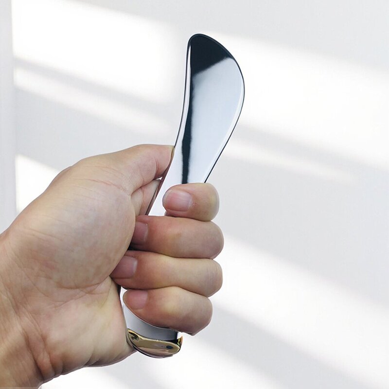 S-Shaped Stainless Steel Gua Sha - Large Metal Muscle Scraping Massage Board