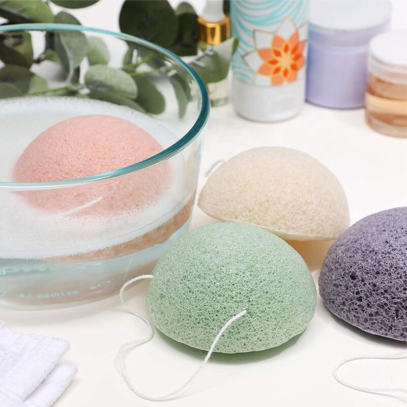Teardrop Konjac Sponge - Natural Face Washing Cleansing Exfoliation Tool