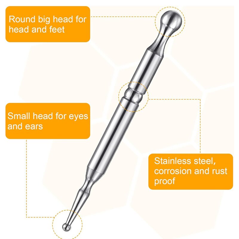 Wood Acupressure Stick - Private Label Gua Sha Facial Neck Body Self-care Tool