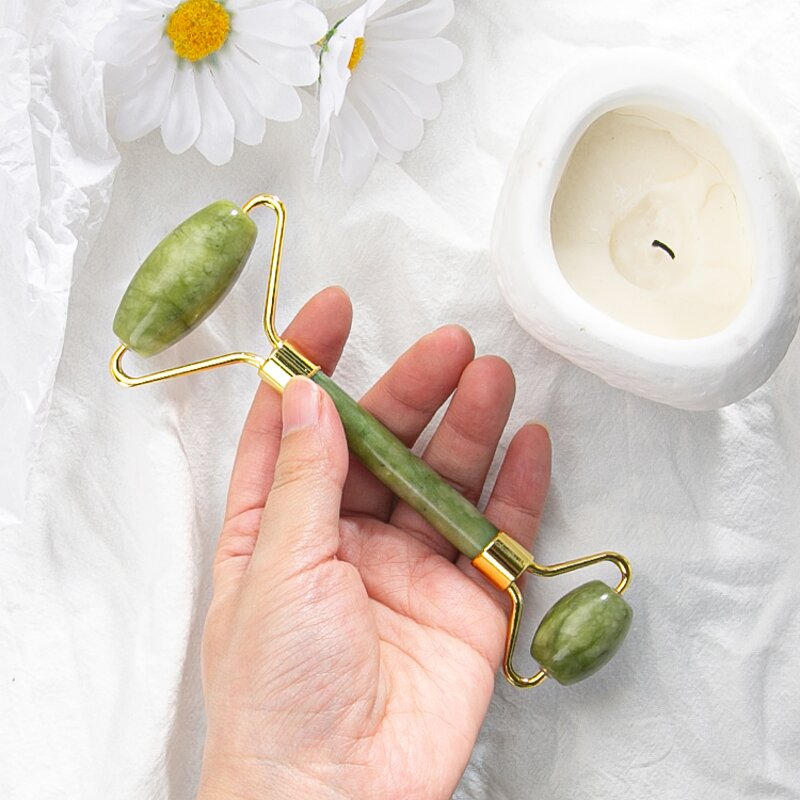 Facial Roller Manufacturer - Hot Beautiful Skin Care Tools Variety Green Natural Face Neck Lifting Natural Stone