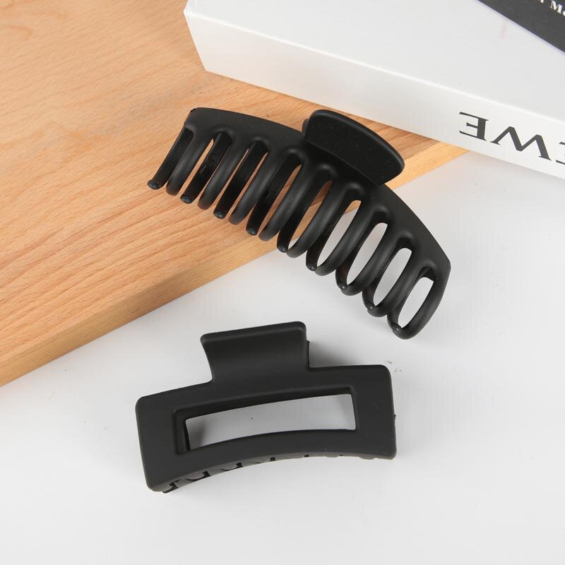 Hair Clips Manufacturer - Hot 6Pcs Big Matte Banana Strong Hold Jaw Large Claw with Custom Package