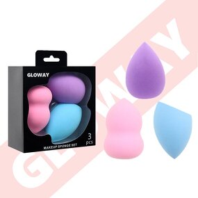 Makeup Sponge Set Manufacturer - Custom Beauty Tools 3 Pack Teardrop Gourd Slant Cut Eggs in Different Shapes