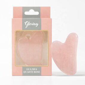 Gua Sha Stone Manufacturer - High Grade Natural Jade Stone Massage Facial Lifting Rose Quartz with Packaging
