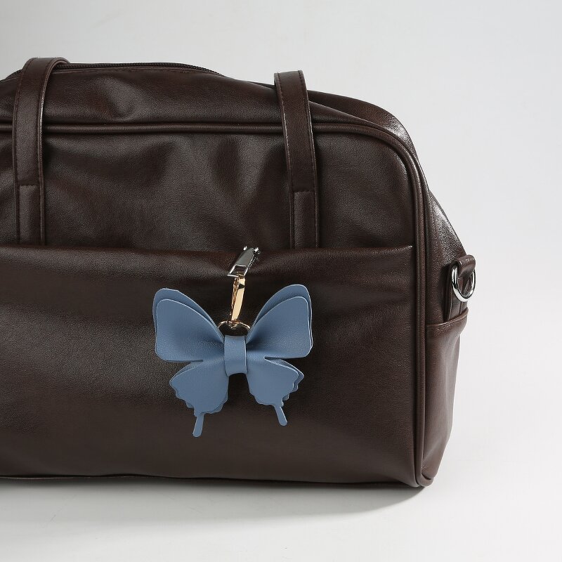 Keychain Manufacturer - Fashion Lovely Butterfly Charm Leather Women PU Pendant Butterfly
