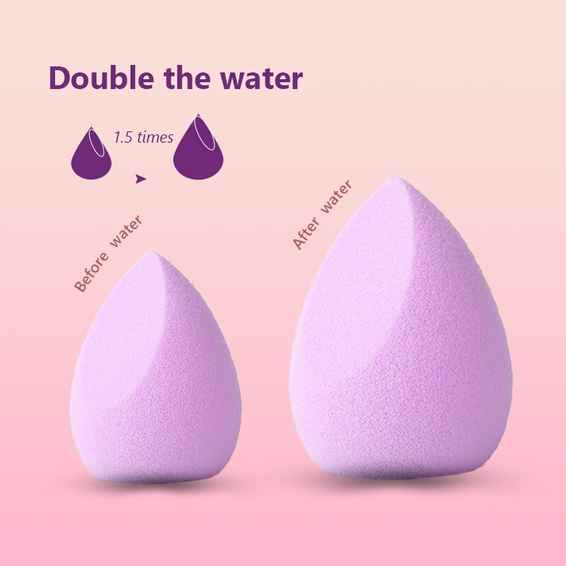 Makeup Sponge Manufacturer - Private Label Multi-Colored Dry Wet Use Pink Non Latex for Liquid Cream