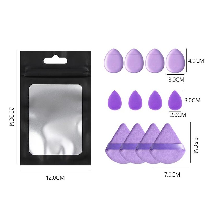 Makeup Sponge Set Manufacturer - 12pcs Blender Cosmetic Egg Beauty Soft Foundation Powder Puff