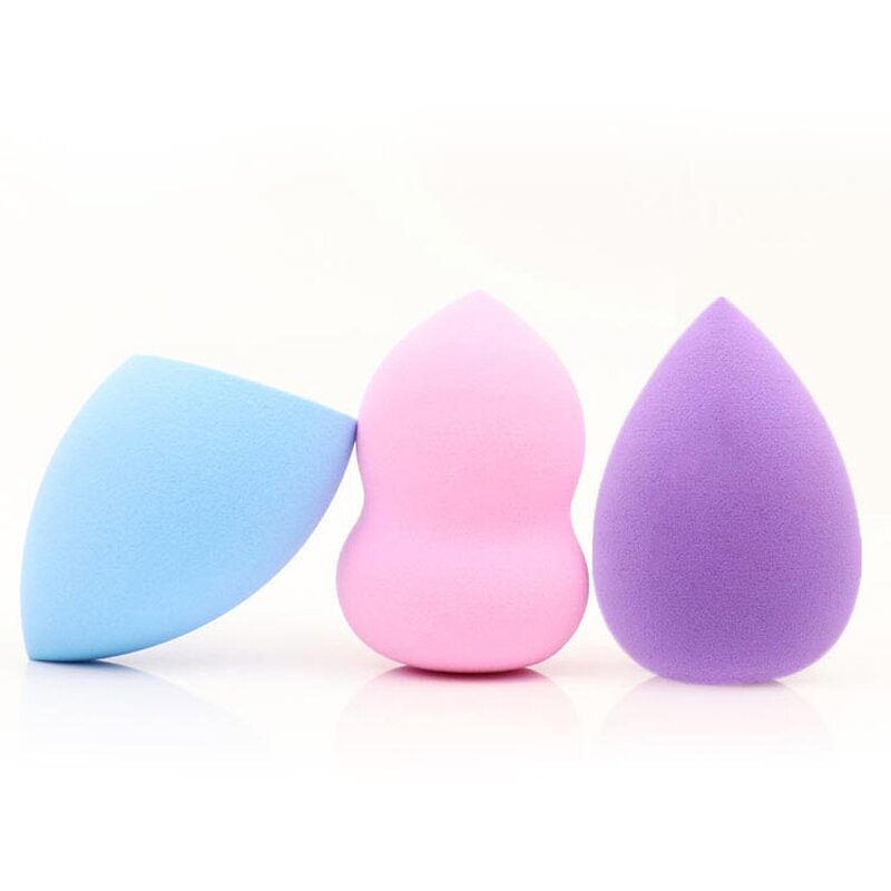 Makeup Sponge Set Manufacturer - Custom Beauty Tools 3 Pack Teardrop Gourd Slant Cut Eggs in Different Shapes