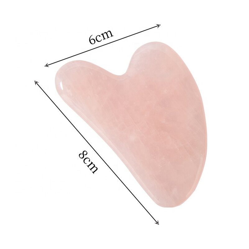 Gua Sha Stone Manufacturer - High Grade Natural Jade Stone Massage Facial Lifting Rose Quartz with Packaging