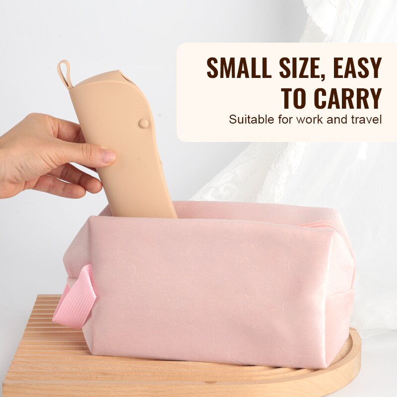 Makeup Brush Holder Manufacturer - Hot Custom Logo Portable Bpa Free Travel Silicone Organizer Case Bag