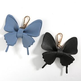 Keychain Manufacturer - Fashion Lovely Butterfly Charm Leather Women PU Pendant Butterfly