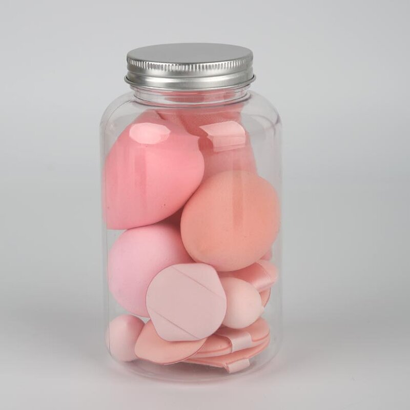 Makeup Sponge Kit Manufacturer - Custom Soft Beauty Facial Mini Finger Triangle Powder Puff with Bottle Box