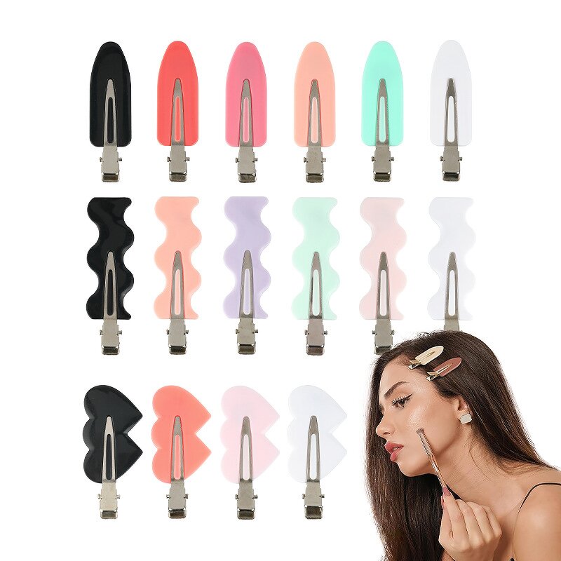 Hair Clips Manufacturer - New Shaped Creaseless Flat Barrettes for Hair Styling Salon