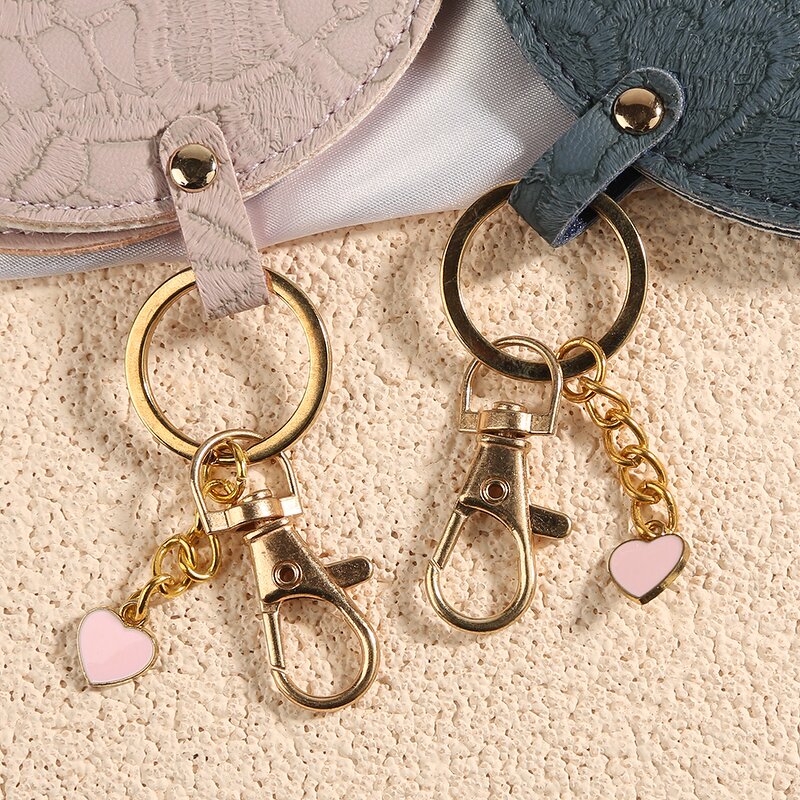 Keychain Mirror Manufacturer - Portable Mini Shaped Cosmetic Compact Travel PU Leather Frame