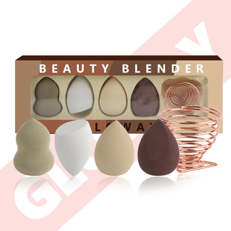 Makeup Sponge Set Manufacturer - Factory Custom Private Logo a Grade Super Soft Beauty Blender Vegan with Holder