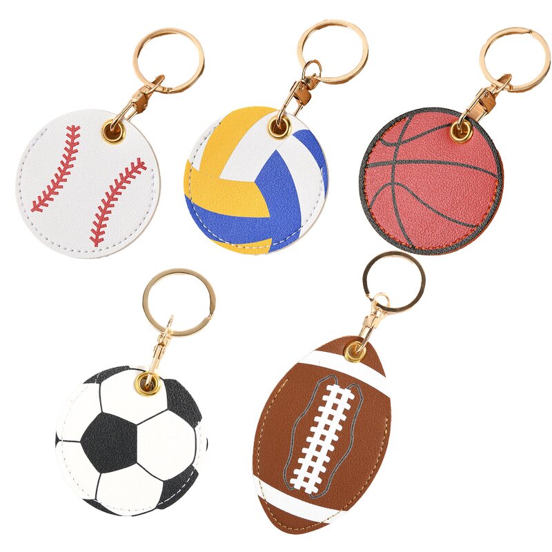 Keychain Manufacturer - Wholesale Cartoon Sports Leather Volleyball Baseball Soccer Basketball Pendants
