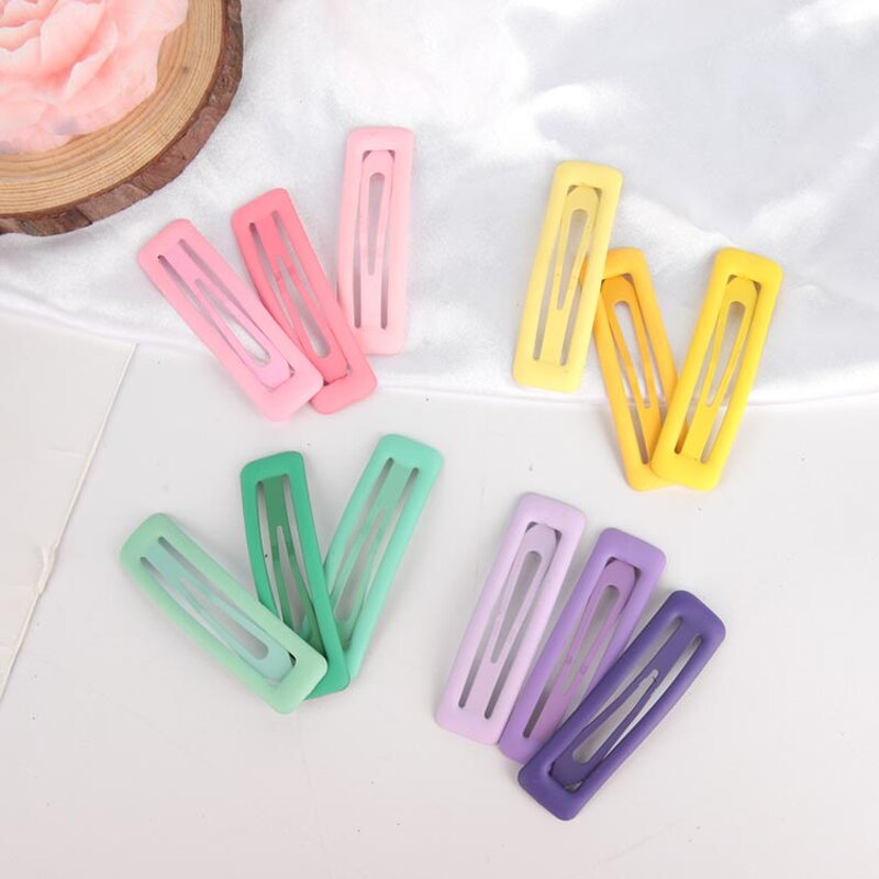 Hair Clips Manufacturer - Wholesale Daily Candy Color Non-Slip Square Toddler for Girls Women