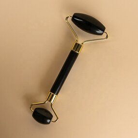 Jade Roller Manufacturer - Skin Care Facial Beauty Massage Tools Custom LOGO Black Jade Stone Face Lifting