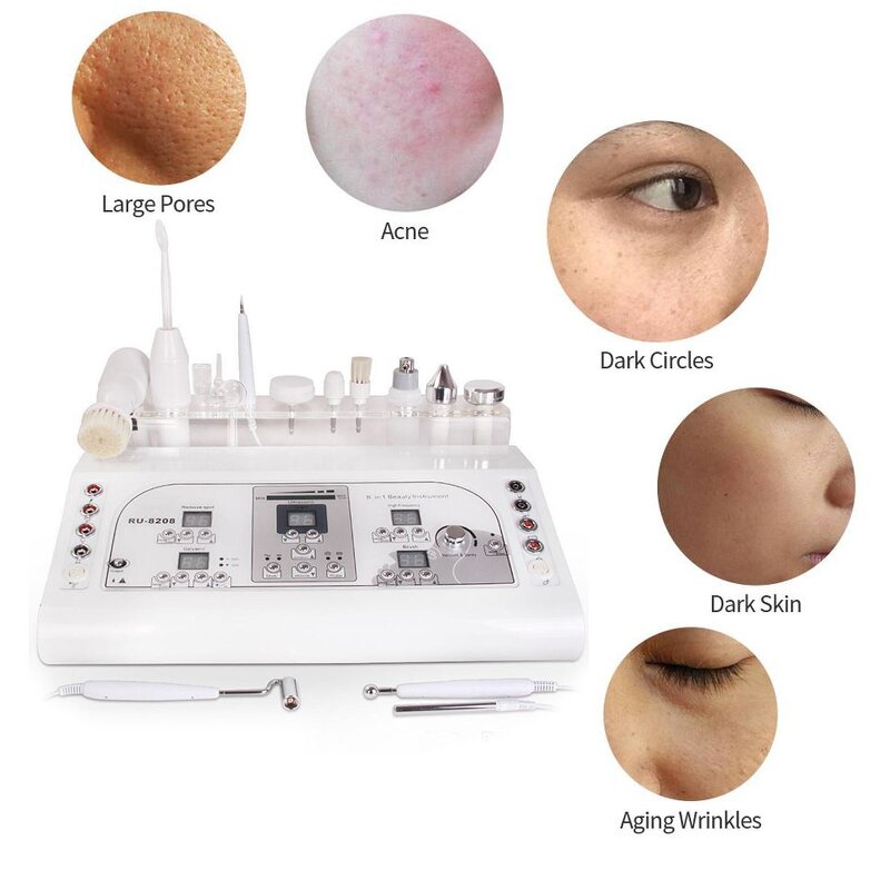 8 in 1 Facial Machine - Hot Sale RU 8201 Bio Lifting Microcurrent Face Lifting Tool
